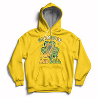 Shamrock 'N Roll St. Patrick's Day Irish Music Harp Design Hoodie - Wonder Print Shop