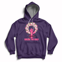 Grl Pwr Break The Bia Floral Raised Fist Feminist Womens Day Hoodie - Wonder Print Shop