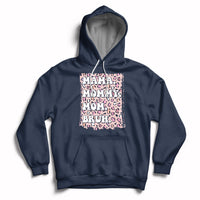 Mama Mommy Mom Bruh Mommy And Me Pink Leopard Mother's Day Gifts Hoodie - Wonder Print Shop