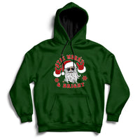 Retro Groovy Stay Merry Bright Christmas Cute Santa Claus Hoodie - Wonder Print Shop
