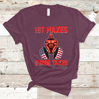 Funny Sarcastic Hit Maxes Evades Taxes Gymnastic Workout T-Shirt - Wonder Print Shop