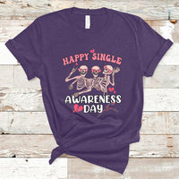 Happy Singles Awareness Day Galentine's Gang Anti Valentines T-Shirt - Wonder Print Shop