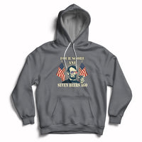 Drinking Like Lincoln 4th of July Abraham American Flag Hoodie - Wonder Print Shop