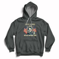 Drinking Like Lincoln 4th of July Abraham American Flag Hoodie - Wonder Print Shop