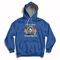Drinking Like Lincoln 4th of July Abraham American Flag Hoodie - Wonder Print Shop