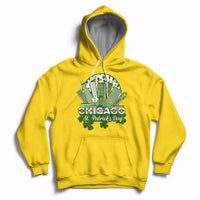 Chicago St Patrick's Day Chicago Flag Shamrock Irish Pride Celebrate Hoodie - Wonder Print Shop