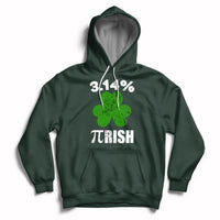 Pi Day St. Patrick's 3.14% Irish Funny Pirish Math Number Pi Hoodie - Wonder Print Shop