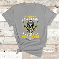 Yes I Know I Am On Fire Welding Metal Worker Welder Welding T Shirt - Wonder Print Shop
