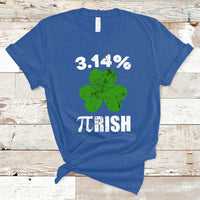 Pi Day St. Patrick's 3.14% Irish Funny Pirish Math Number Pi T Shirt - Wonder Print Shop