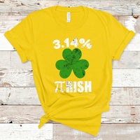 Pi Day St. Patrick's 3.14% Irish Funny Pirish Math Number Pi T Shirt - Wonder Print Shop