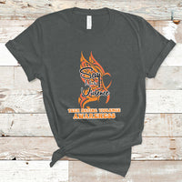 Say No To Violence We Wear Orange Support Squad Fight Abuse T-Shirt - Wonder Print Shop