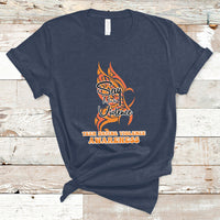 Say No To Violence We Wear Orange Support Squad Fight Abuse T-Shirt - Wonder Print Shop