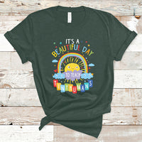 Groovy It's A Good Day To Teach Tiny Humans To Teacher Rainbow T Shirt - Wonder Print Shop