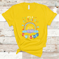 Groovy It's A Good Day To Teach Tiny Humans To Teacher Rainbow T Shirt - Wonder Print Shop