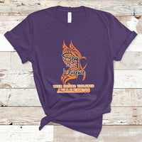 Say No To Violence We Wear Orange Support Squad Fight Abuse T-Shirt - Wonder Print Shop