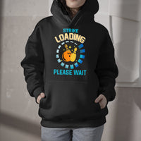 Bowling Game Funny Strike Loading Please Wait, Bowling Game Hoodie - Wonder Print Shop