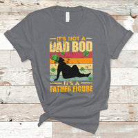 Vintage It's Not A Dad Bod It's A Father Figure Mardi Gras Funny Daddy T-Shirt - Wonder Print Shop