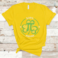 Pi Day St. Patrick's 3.14 Irish Funny Pirish Math Number Pi T Shirt - Wonder Print Shop