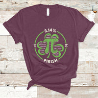 Pi Day St. Patrick's 3.14 Irish Funny Pirish Math Number Pi T Shirt - Wonder Print Shop