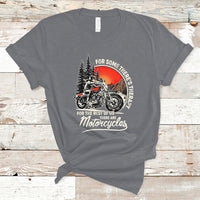 Funny Motorcycles Therapy Motorcycle Rider Biker Wind Therapy T-Shirt - Wonder Print Shop