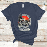 Funny Motorcycles Therapy Motorcycle Rider Biker Wind Therapy T-Shirt - Wonder Print Shop