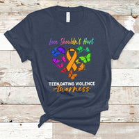 Love Shouldnot Hurt Teen Dating Violence Warrior Butterflies T-Shirt - Wonder Print Shop