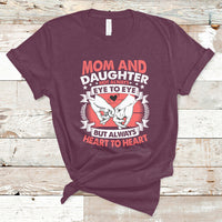 Mom & Daughter Always Heart To Heart Mothers Day From Daughter For Mom T Shirt - Wonder Print Shop