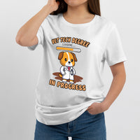 Vet Tech Degree in Progress Funny Veterinary Student Gift, Funny Veterinary Student T Shirt - Wonder Print Shop
