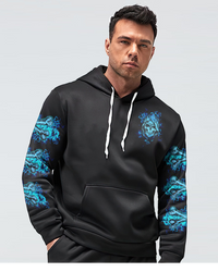 Valentine Outfit Skull The Real Boss Hoodie For Couple - Wonder Print Shop