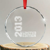 2013 Limited Edition Crystal Glass Ornament Limited Edition 13th Birthday Boys Girl