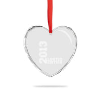 2013 Limited Edition Heart Crystal Glass Ornament Limited Edition 13th Birthday Boys Girl