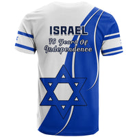 Israel Independence Day T Shirt Yom Haatzmaut Curvel Style - Wonder Print Shop