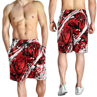 2026 Autumn Rugby Nations England Shorts for Men Red Rose Majestic Motif