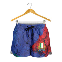 2026 Autumn Rugby Nations Italy Shorts for Women Flag Italian Watercolour Art
