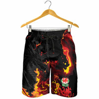 2026 Autumn Rugby Nations Wales Shorts for Men Black Cymru Welsh Dragon