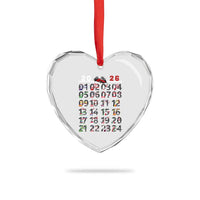 2026 Car Racing Circuit Heart Crystal Glass Ornament International Race Track Schedule Graphic with Flags - Wonder Print Shop