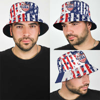 2026 Rugby Nations Series United States Bucket Hat Red Star And Stripes Pattern