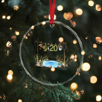 20th Birthday Fishing Crystal Glass Ornament Fisherman Birthday Party Gift