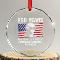 250 Years America Flag Crystal Glass Ornament George Washington 1776 2026 USA 250th Anniversary Patriotic TS10