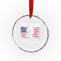 250 Years America Flag Crystal Glass Ornament George Washington 1776 2026 USA 250th Anniversary Patriotic TS10