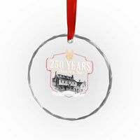 250 Years Born In A Bar Crystal Glass Ornament 250th Birthday Military - Wonder Print Shop