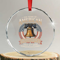 250 years Of America Independence Crystal Glass Ornament 250th American Anniversary Liberty Bell TS11