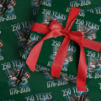 250 Years of American Freedom Wrapping Paper Roll Bald Eagle USA Flag 1776 to 2026 Patriotic - Wonder Print Shop