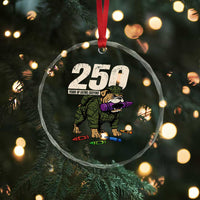 250 Years Of Eating Crayons Crystal Glass Ornament Vintage Bulldog Patriotic Veteran Military Gift TS10