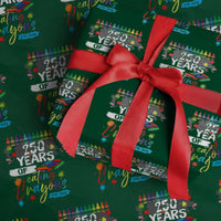 250 Years Of Eating Crayons Wrapping Paper Roll Marine Veteran 250th Anniversary - Wonder Print Shop