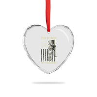 250 Years of Freedom Camo Flag Heart Crystal Glass Ornament We The People Second Amendment 1776-2026 Patriotic