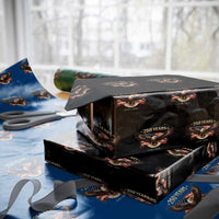 250 Years USA Wrapping Paper Roll Patriotic Eagle America Flag 250th Anniversary 1776 2026