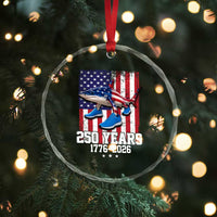 250th America Anniversary Crystal Glass Ornament Tralalero Tralala Italian Brainrot 4th of July Meme