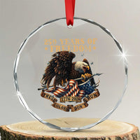 250th American Anniversary Crystal Glass Ornament 250 Years Of Freedom Independence American Flag - Wonder Print Shop