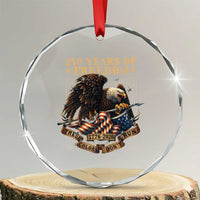 250th American Anniversary Crystal Glass Ornament 250 Years Of Freedom Independence American Flag TS11